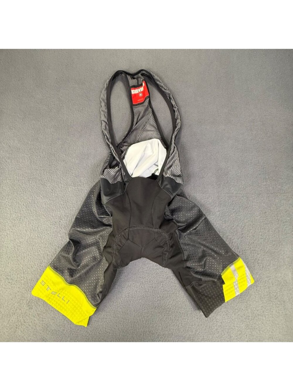 Castelli Free Aero Rosso Corsa Bibshorts Men Med Premium Padded Cycling EUC